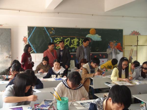 星艺公司及学院领导观摩比赛 星艺公司及学院领导观摩比赛